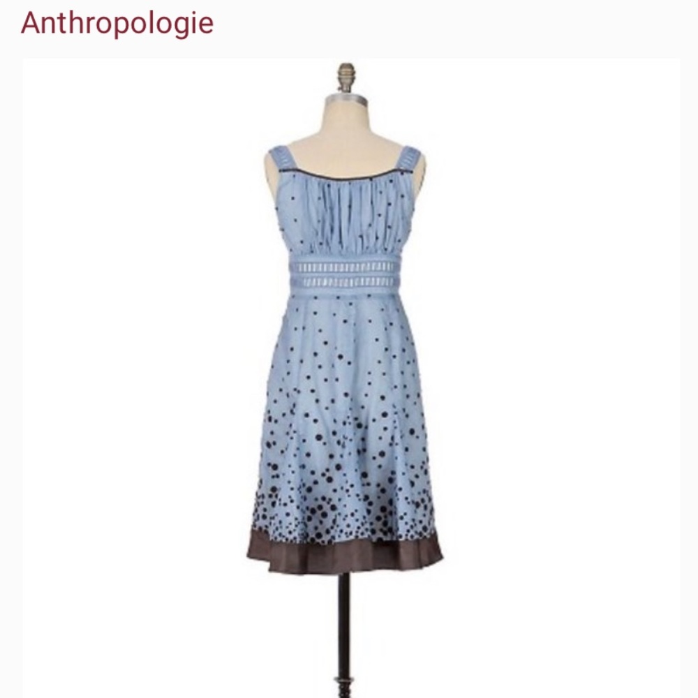 NWT Floreat Anthropolgie Glass of Bubbly sundress Size 8 Blue